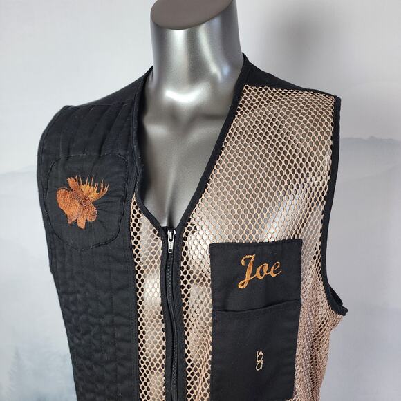Bob Allen Moose Embroidered Mesh Shooting Vest | Men's XL - Picture 2 of 12